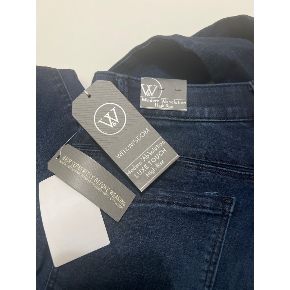 Wit & Wisdom Modern Absolution Lux Touch High Rise Jeans NWT Indigo Size 0 - Picture 10 of 10